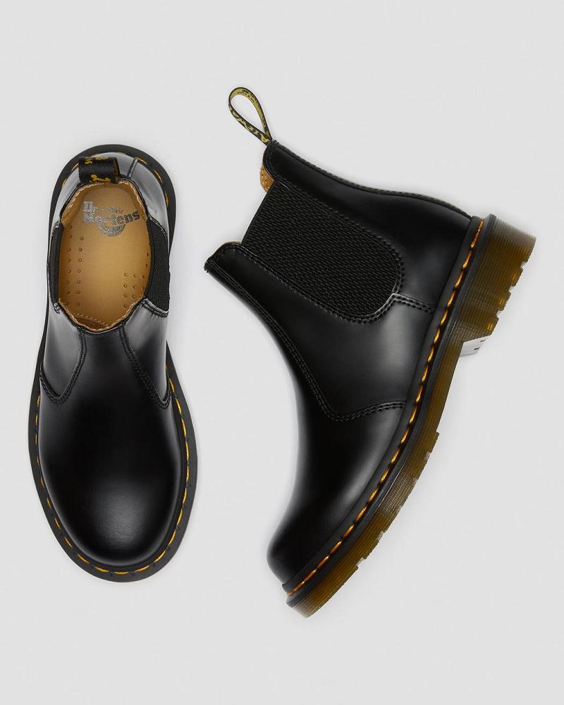 Dr Martens 2976 Smooth Læder Ankelstøvler Dame Sort | DK 34TCE